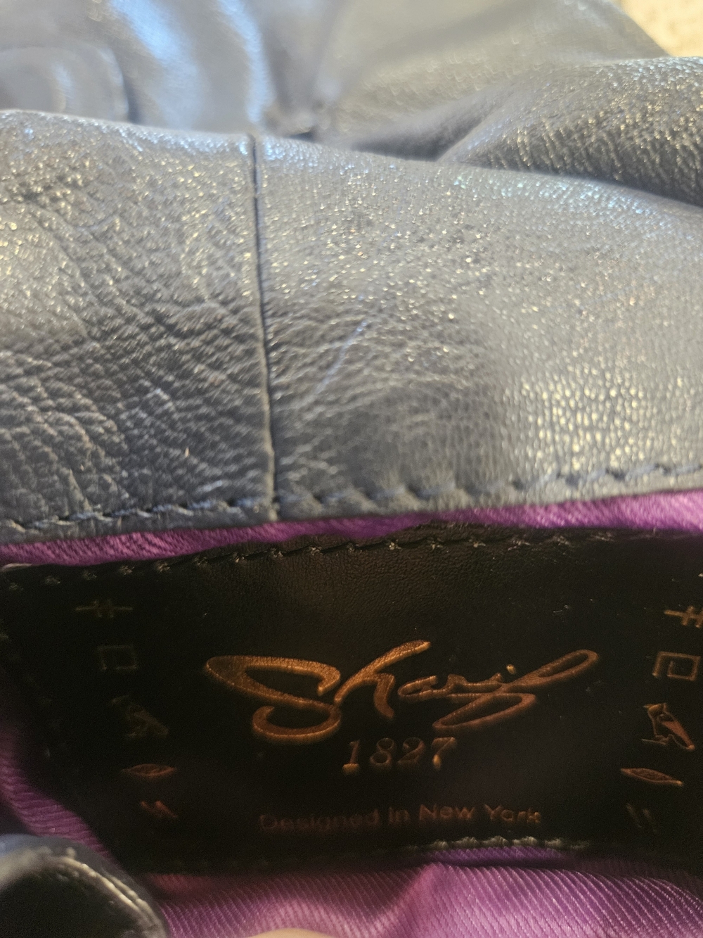 Sharif 1827 Hand-painted Peacock Feather Crossbody - Picture 12 of 13